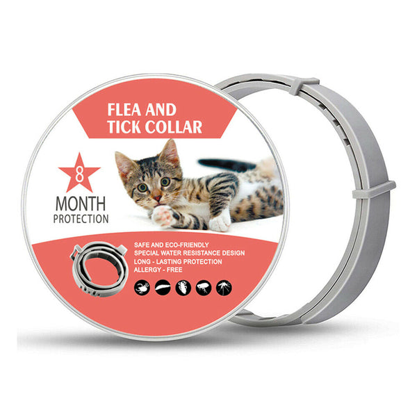 3 PACK Pet Flea Collar for Cats 8-month Flea and Tick Prevention Adjustable 38CM