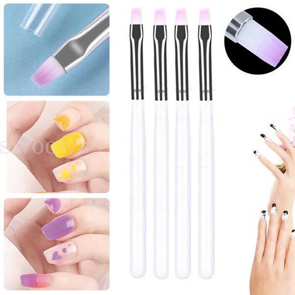 4/8pcs Acrylic Nail Art Brush Pen UV Gel Painting Drawing Brushes Manicure Tools