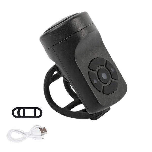 Bike Loud Horn 120Db Bicycle Handlebar Alarm Ring Bell USB Charging Cycling Kit