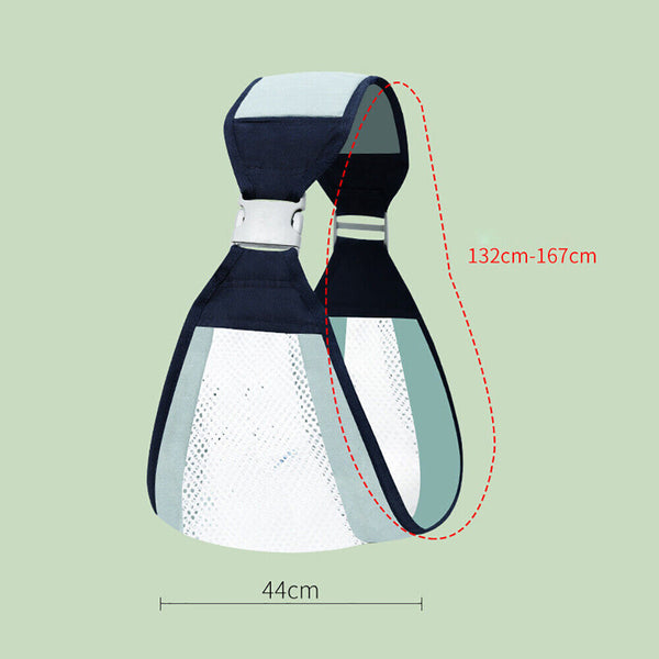 Lightweight Baby Carriers, Breathable Sling Newborn Ergonomic Backpack Cotton AU