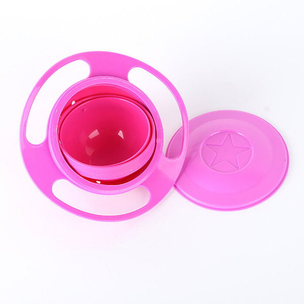 Baby Kids Feeding Bowl Magic 360 degree Rotating Gyro Toddler Infants No Spill