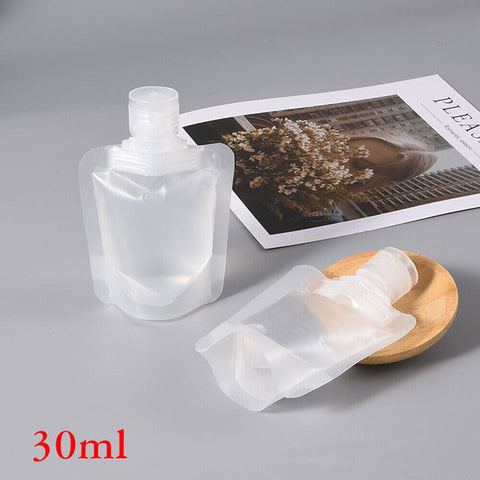 5-20PCS Travel Packing Bottle Portable Make Up Lotion Liquid Shampoo Empty Bag