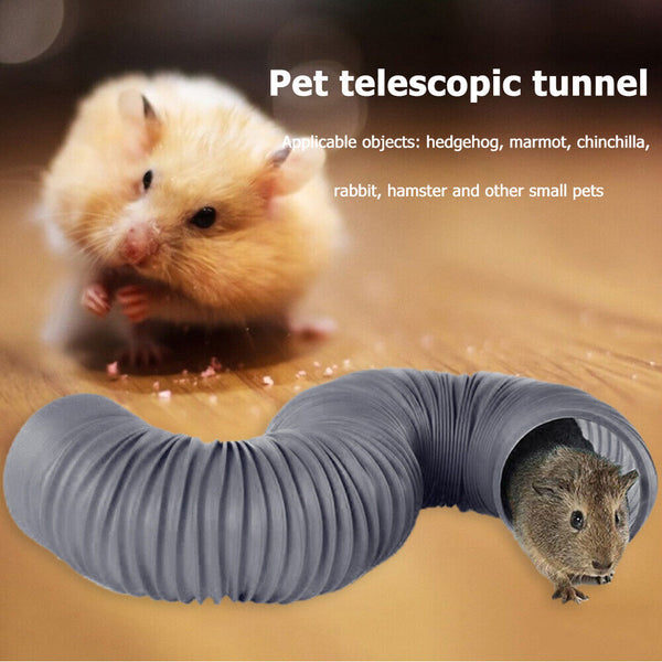 1/4x Small Animals Collapsible Play Tunnel Tube for Rabbit Ferret Guinea Pig Toy