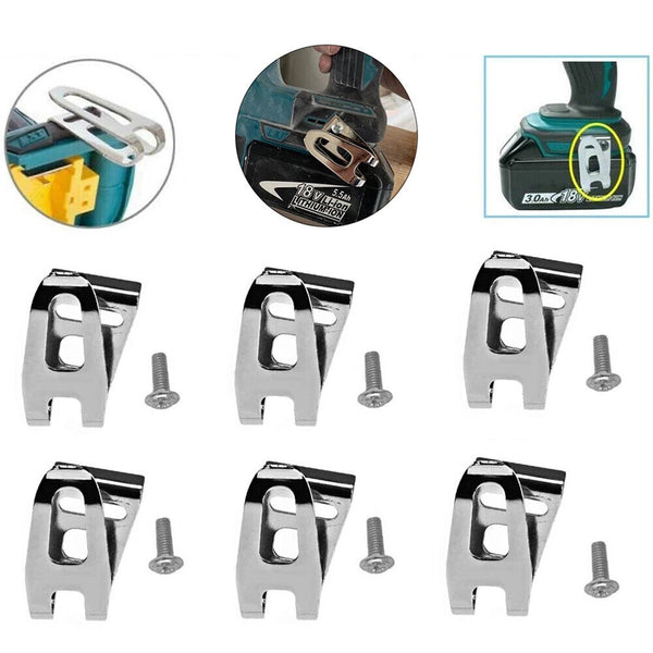 6 Set Belt Clip Hook For Makita 18V LXT Cordless Drills Impact Driver Power Tool