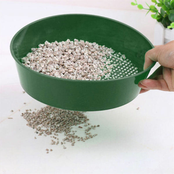 2Pcs Garden Sieve Composy Soil Sand Green Stone Mesh Soil Sieve Small Gravel AU