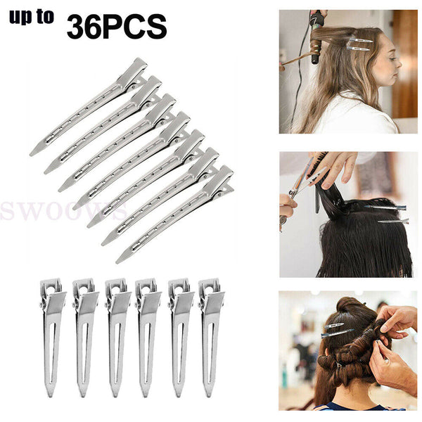 UP 36x Duck Bill Clip Hair Styling Sectioning Clamp Anti Slip Home Hairdressing