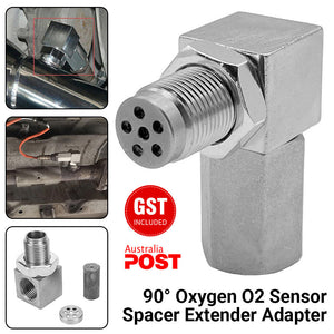 90° Oxygen O2 Sensor Spacer Extender Adapter Bung Extension Catalytic Converter