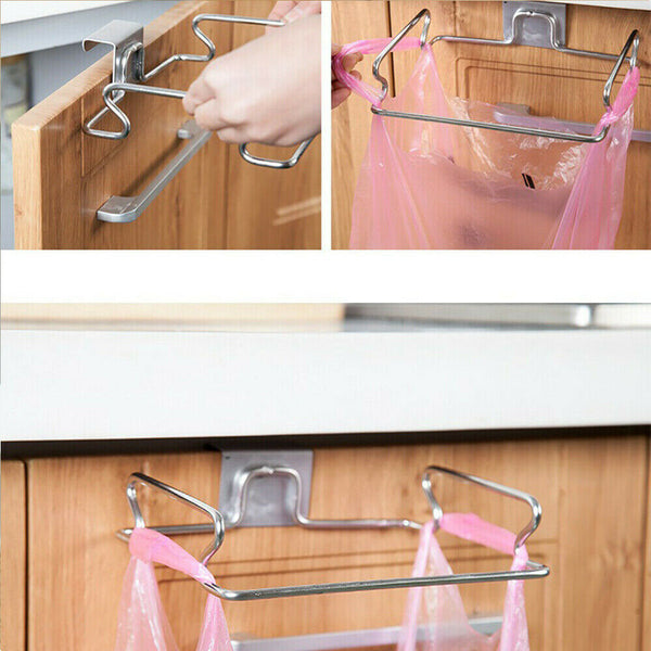 RUBBISH GARBAGE WASTE BAG HOLDER BRACKET RACKS HANGER KITCHEN CUPBOARD HANGING