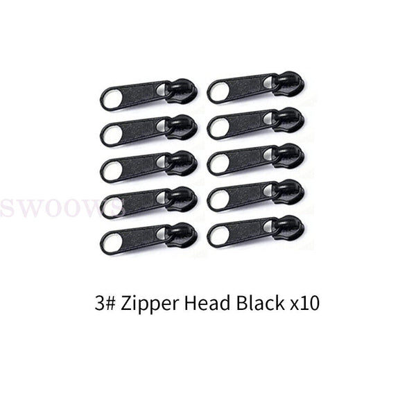 30x Universal Zippers Head Repair Kit Replacement Instant Zip Slider Zipper Fix