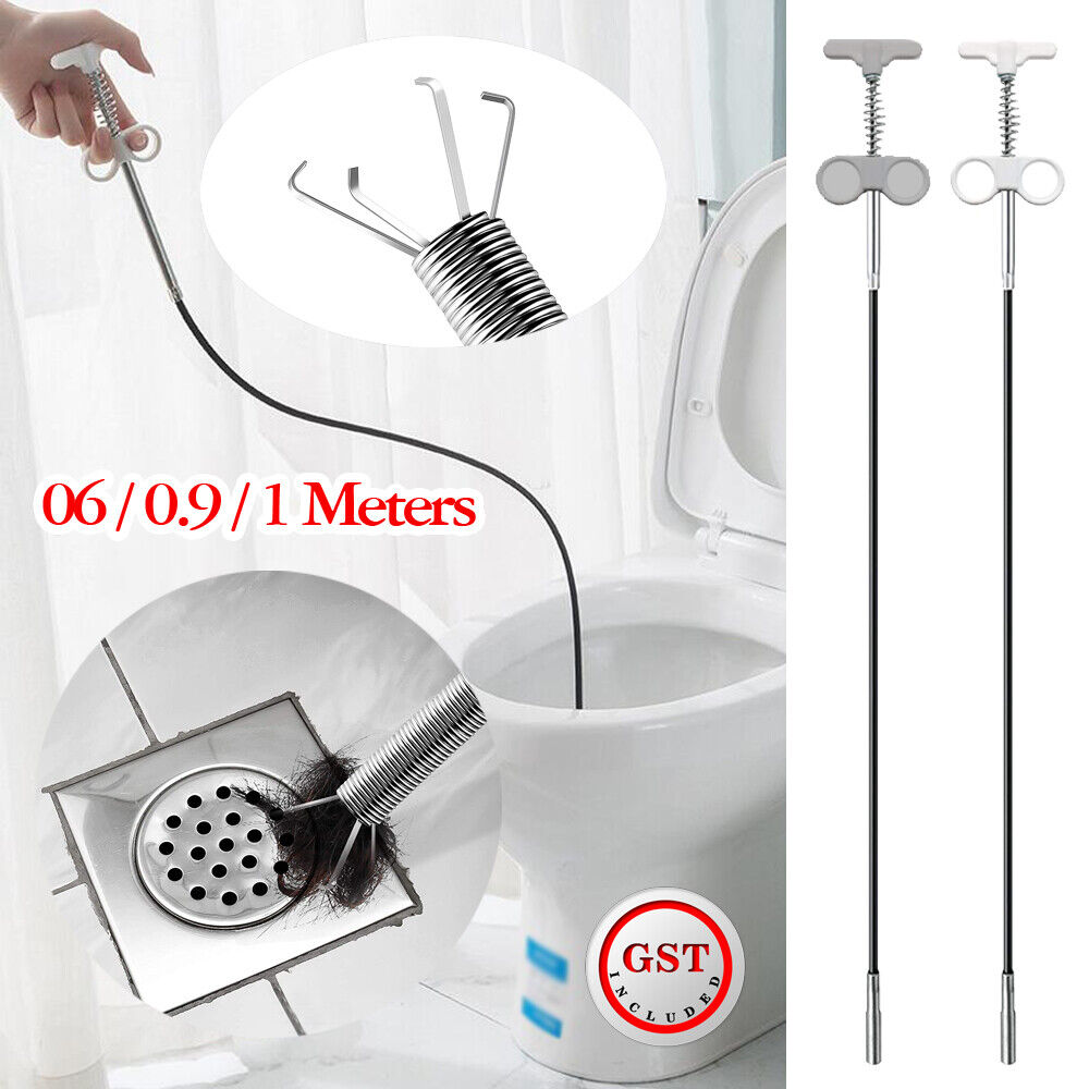 Spring Pipe Sink Cleaning Hook Home Kitchen Bathroom Sewer Dredging Tool