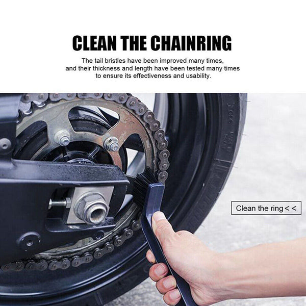 Chain Cleaner Cycle Brake Cleaning Brush Motorcycle Bike Remover Tools Dirt Bike