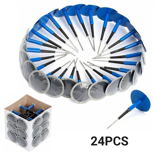 24Pcs Universal Auto Car Truck Tire Tyre Puncture Repair Plug Patch Kit 36*4mm