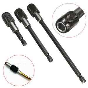 3Pcs Screwdriver Kit Extension Quick Release 1/4 Hex Shank Holder Drill Bit Set