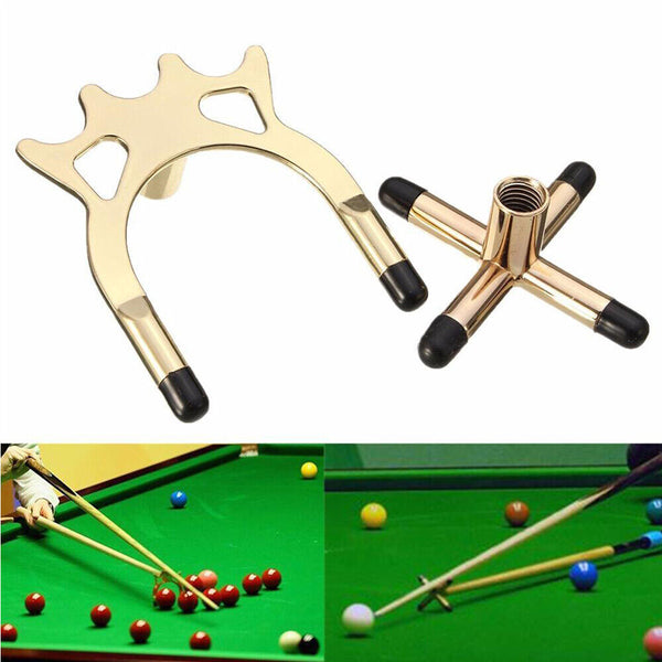 Pool Billiard Snooker Table Cue Rest Spider Cross Head Fitting Jigger Brass AU