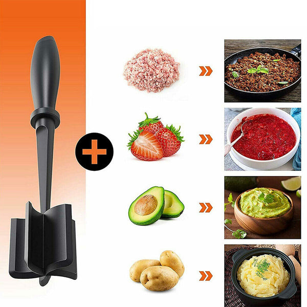 Meat Chopper Ground Beef Masher Heat Resistant Meat Masher Hamburger Chopper