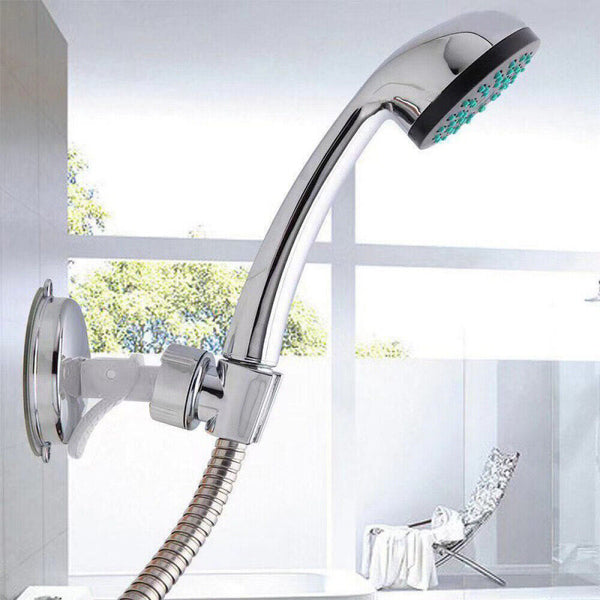 1/2x Adjustable Bracket Suction Shower Head Handset Holder Bathroom Wall Mount