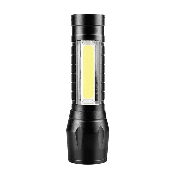 2x 900000LM COB LED Flashlight Zoom USB Rechargeable Camping Small Torch Lamp