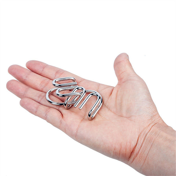 Set of 24PCS Metal Wire Puzzle Toys IQ Test Puzzle Unlock Toys Brain Teasers