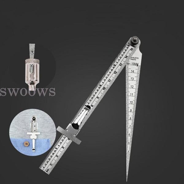 Steel Measuring Tool Taper Welding Gauge GapGauge Depth Ruler Tapered Ruler