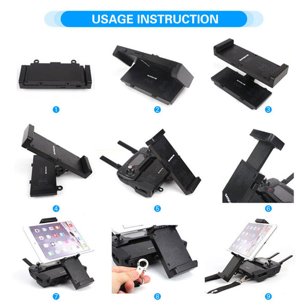 RC Controller Tablet Extension Holder Mount Clip For DJI MAVIC 2 Air SE Mini PRO