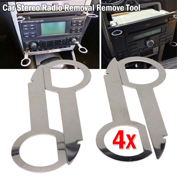 4 pcs Car Stereo Radio Removal Remove Tool 4 Keys For Audi For Mercedes-Benz VW