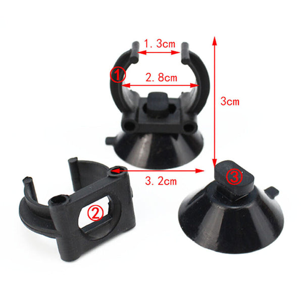 20PCS Heater Suction Cups Sucker Clips Holder Fish Tank Aquarium Black AU