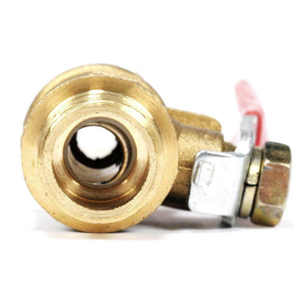 1/4" BSP Thread Double Male Brass Shut Off Valve Cock Tap Inline Ball Valve AU