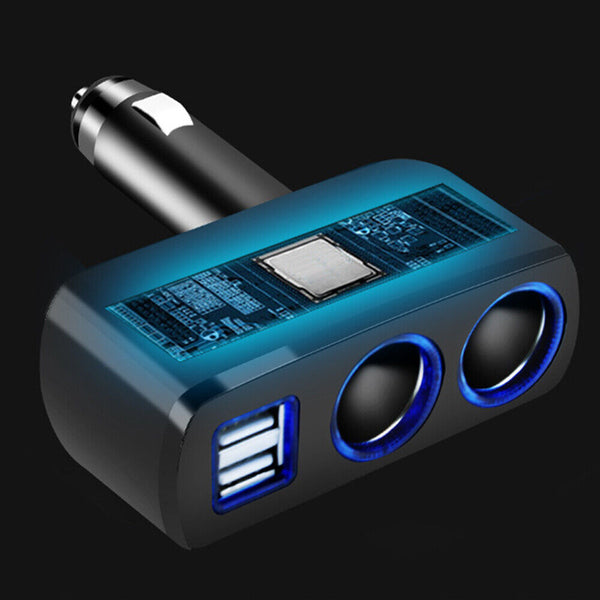 Car Charger Cigarette Lighter Double Power Adapter Socket Splitter Dual USB