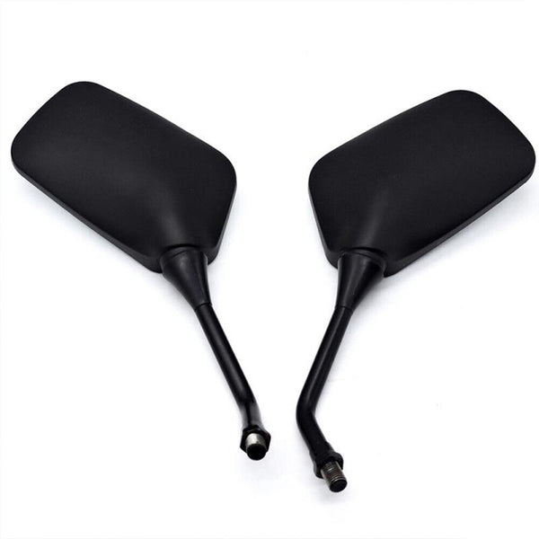 Universal Motorcycle Rearview Side Mirrors for Honda Suzuki KAWASAKI Black 10mm