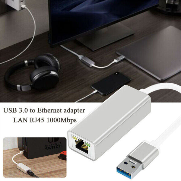 USB 3.0 to Gigabit RJ45 Ethernet LAN network Adapter 1000Mbps For Macbook PC