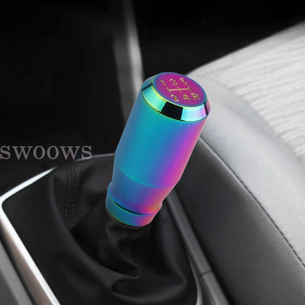 Universal Aluminum Gear Knob Shifter Manual Car 5 Speed Stick Shift Lever