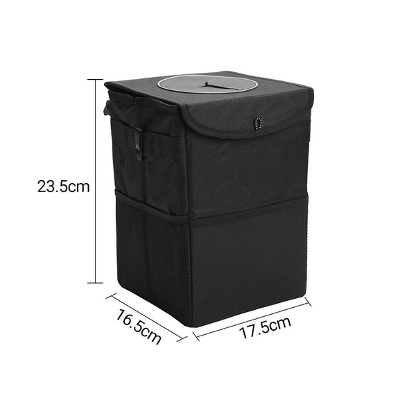 Waterproof Car Bin Storage Dustbin Travel Rubbish Waste Basket Box Bag Organizer