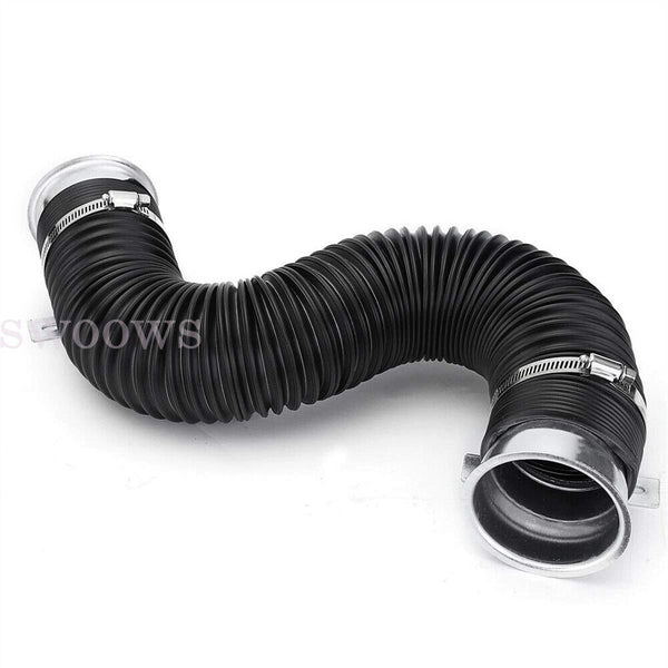 Universal 3in Flexible Car Cold Air Intake Hose Filter Pipe Telescopic Tube Kit