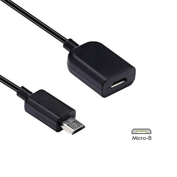 Micro USB Male to Female Extension Cable Data Sync Power Charger Adapter Cord