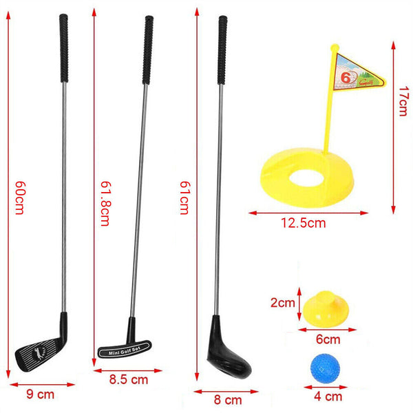 Kids Golf Club Set Mini Golf Practice Children Play Game Educational Outdoor Toy