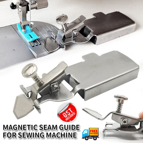 Magnetic Seam Guide Multifucntional Straight Line Hems Sewing Ruler Machine Tool