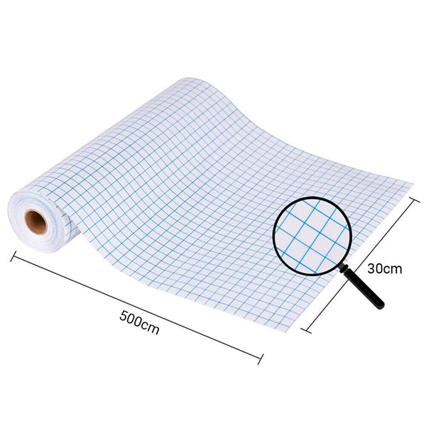 Vinyl Transfer Paper Tape Roll Cricut Adhesive Clear Alignment Grid 30x500cm  AU