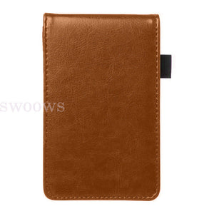 A7 Multifunction Pocket Planner Notebook Small Notepad Note Book Leather Cover