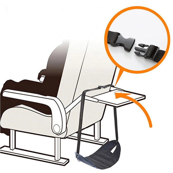 Travel Foot Rest Footrest Leg Pillow Airplane Flight Foam Cushion Sling Hammock