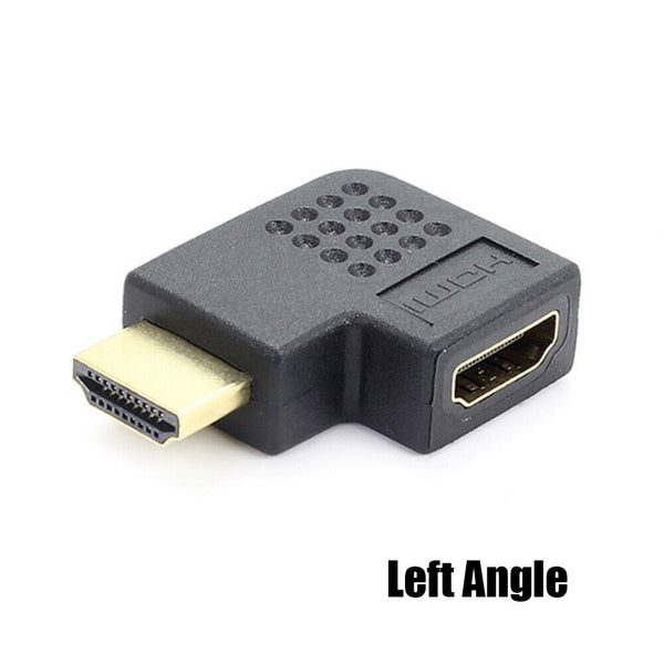 Left/Right Angle HDMI Male to HDMI Female 90 Degree Connector Adapter Converter