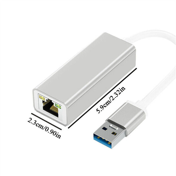 USB 3.0 to Gigabit RJ45 Ethernet LAN network Adapter 1000Mbps For Macbook PC