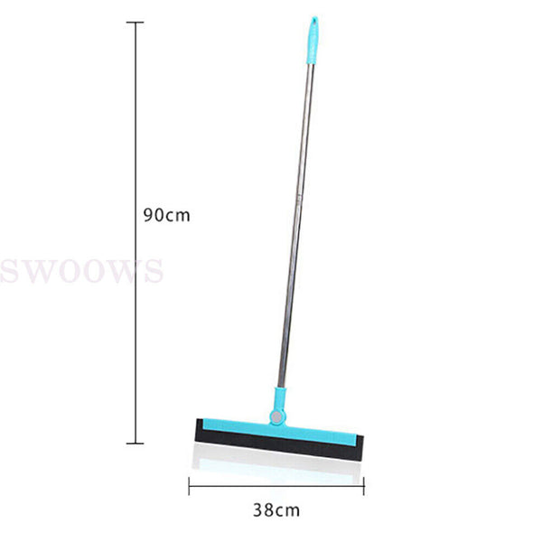 1/2pcs Floor Squeegee Wiper Broom Floor Tile Bathroom/Kitchen Clean Long Handle