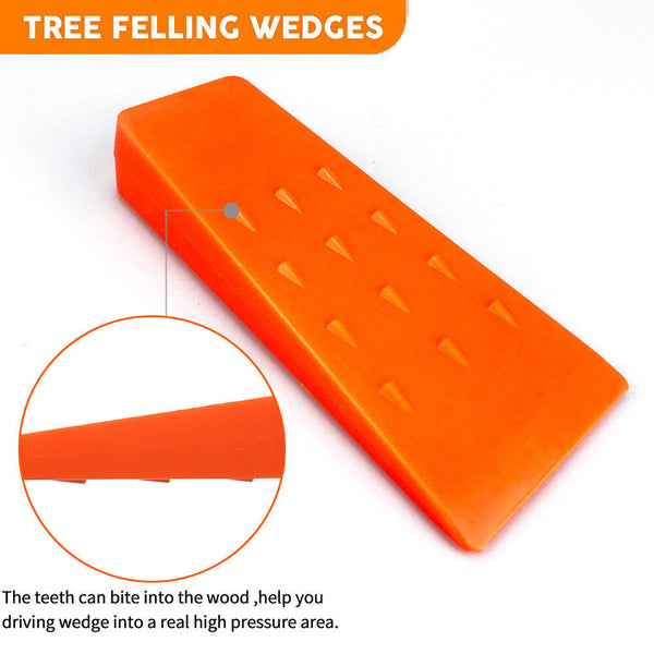 4PACK Tree Felling Wedges Logging Cutting Falling Wood Chainsaw Cutting Tools AU