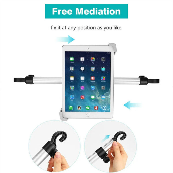 Car Phone Tablet Holder Universal Seat Back Headrest Mount for iPad Phone 9-14"