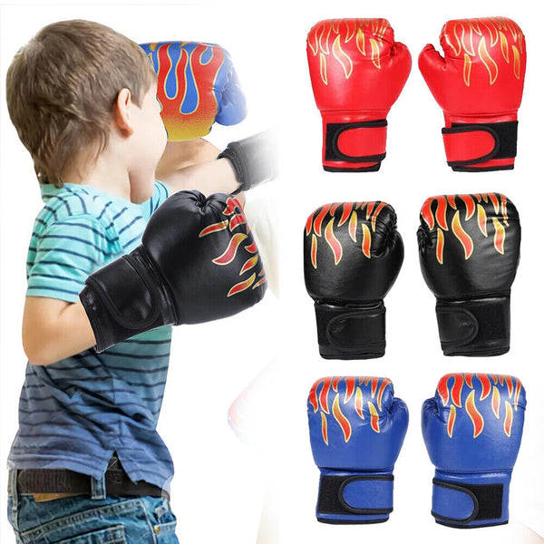 Children Kids Boxing Sparring Training Gloves MMA Kick Boxing Punching Gloves AU