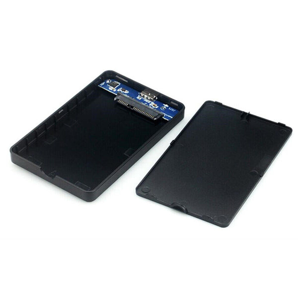 Black USB 3.0 Hard Drive Disk 2.5" SATA HDD SSD External Slim Enclosure Case