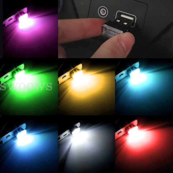 Mini USB LED Light For PC Mac Laptop Car Interior Neon Nights Bulb Lamp