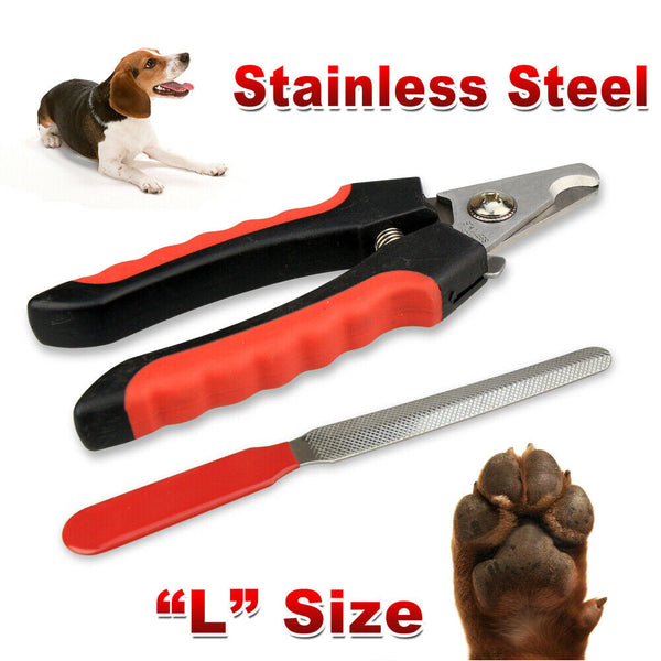 Pet Dog Cat Nail Clippers Professional Toe Trimmer Grooming Steel Clipper Tool