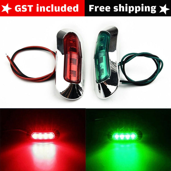 1set Boat Navigation Lights Waterproof Marine Utility Led Strip Lights 12-24V