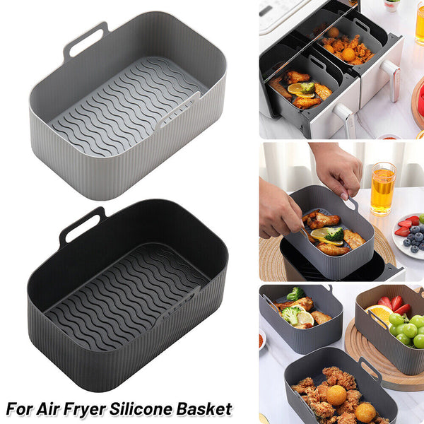 Liner Non-Stick Reusable Baking Tray For Air Fryer Silicone Basket AU